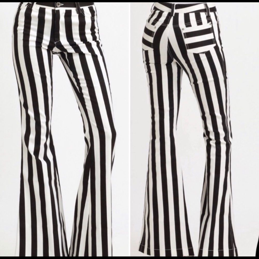 Alice + Olivia striped Denim